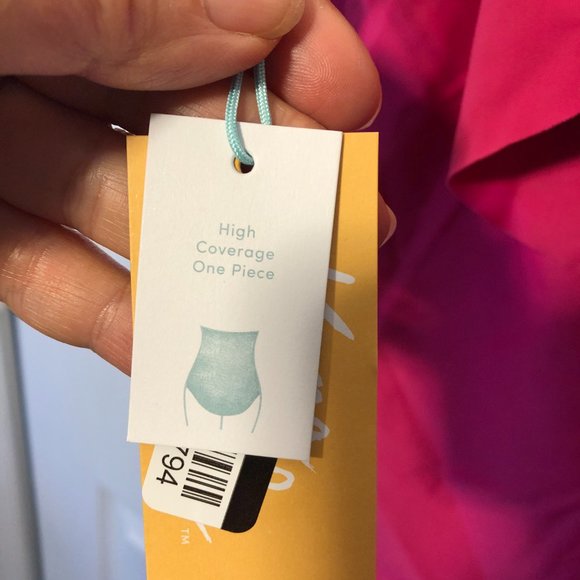 Kona Sol women's one shoulder Ruffle one piece swimsuit, size 20, NWT - Picture 6 of 8